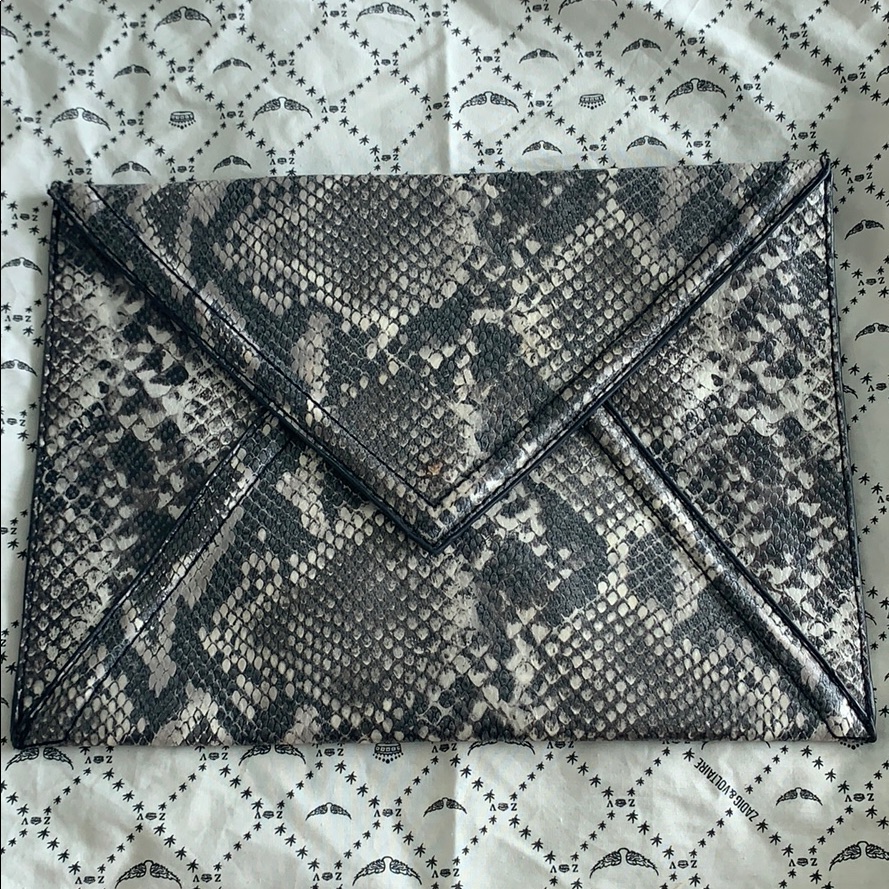 H&M Python Envelope Clutch